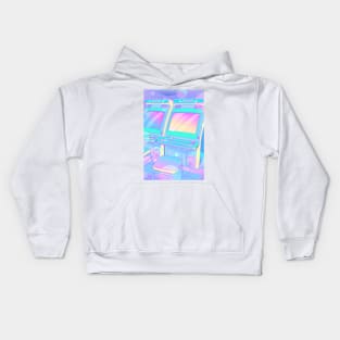 Pastel Glitch Kids Hoodie